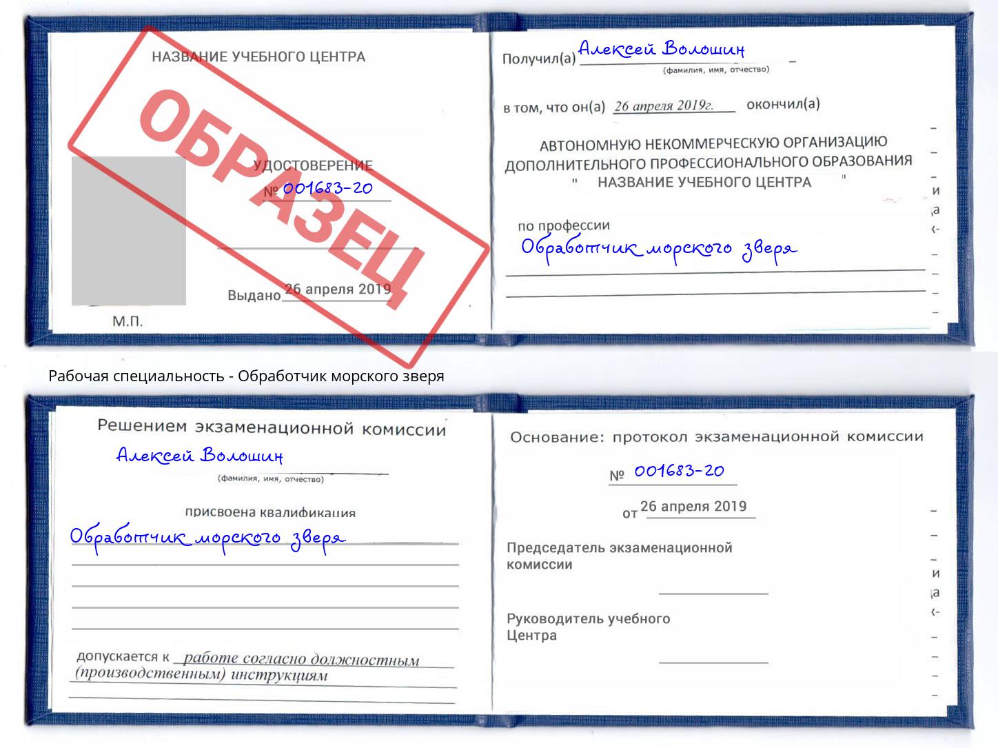 Обработчик морского зверя Назрань